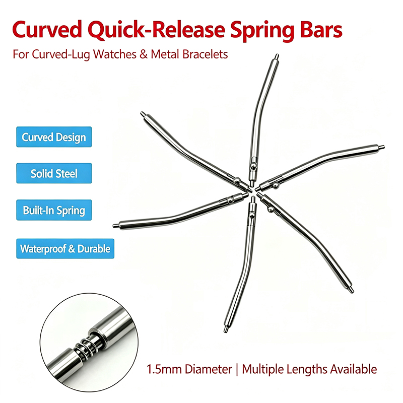Curved Spring Bar - Pasadores de resorte curvos de acero