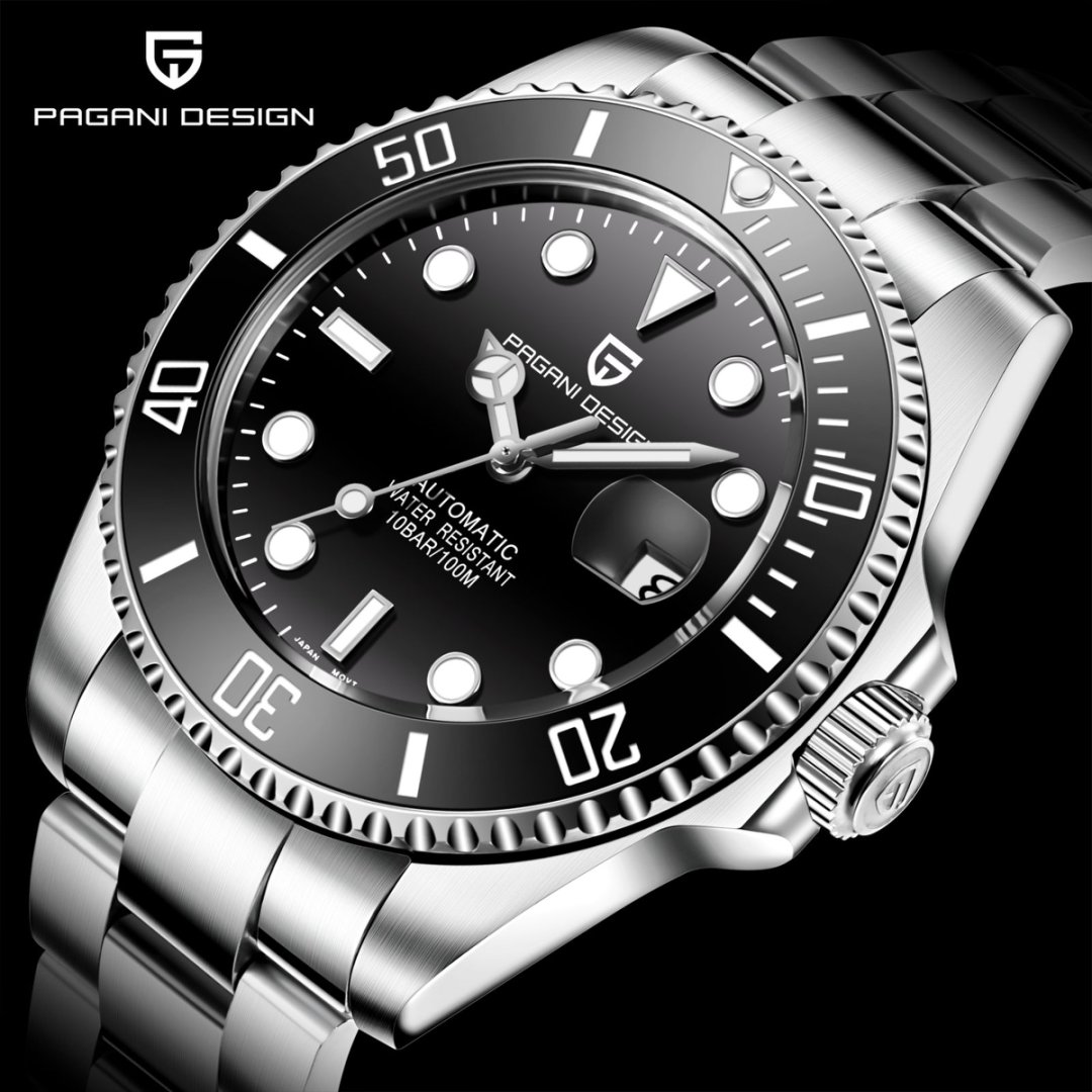 Rolex Watch Submariner - Reloj Mecánico PAGANI DESIGN Nuevo JP,