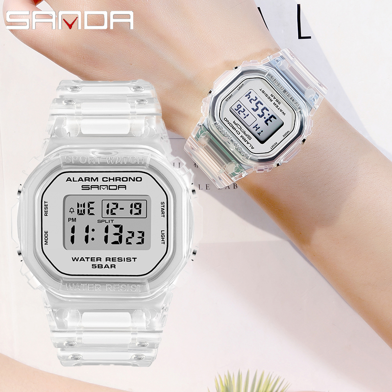 SANDA Reloj deportivo de moda  - Rubber Strap Diver reseña y precio