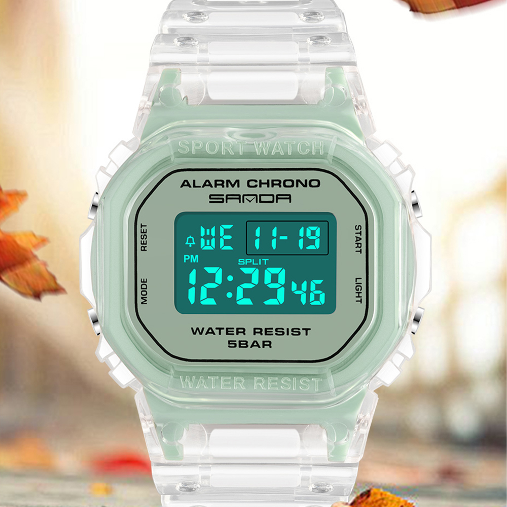 SANDA Reloj deportivo de moda  - Rubber Strap Diver reseña y precio