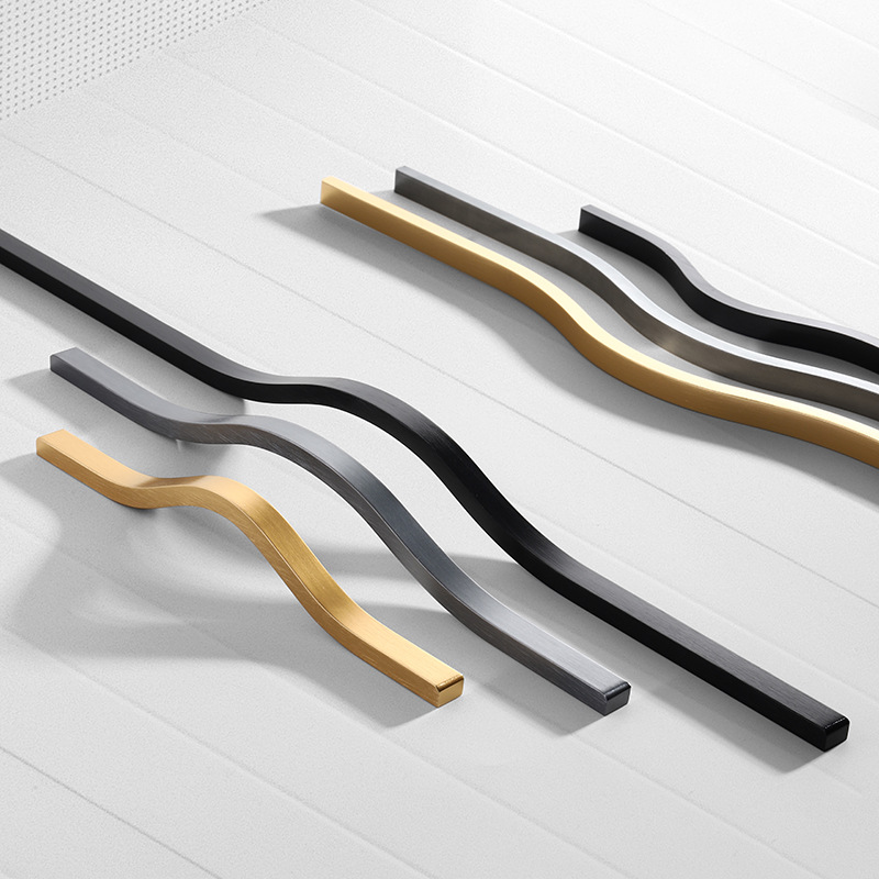 Manijas de gabinete de oro cep - Curved Spring Bar reseña y precio