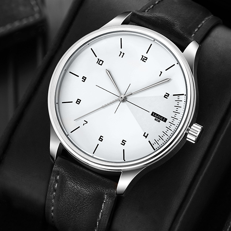 Reloj YAZOLE para hombre, relo - Leather Watch Band Men reseña y precio